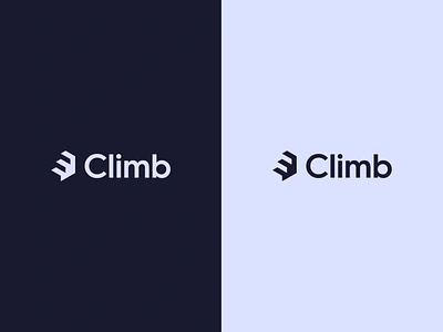 Climb branding graphic design logo