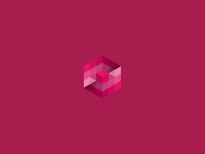 Another Hexagon abstract cube hexagon icon identity impossible logo mark