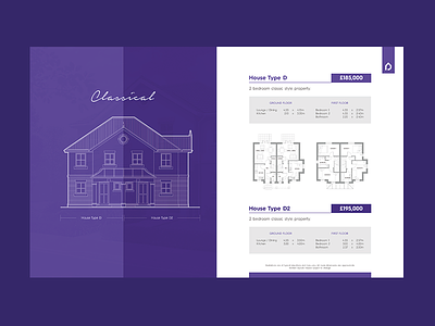 Properties DPS bright brochure design estate agents floor plans house illustration living