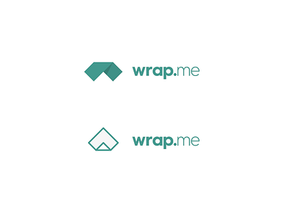 Wrap Me branding fold identity logo paper w wrap wrapping paper