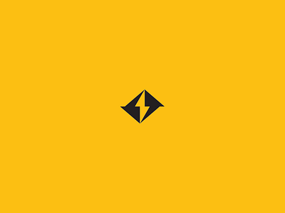 Recharge arrows branding electricity icon lightning logo negative space