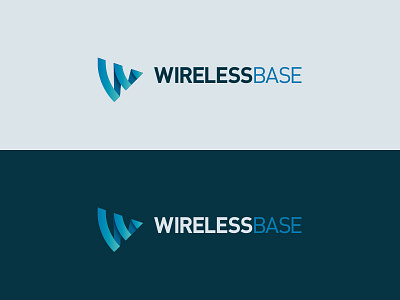 Wireless Base Logo branding identity logo signal w wireless