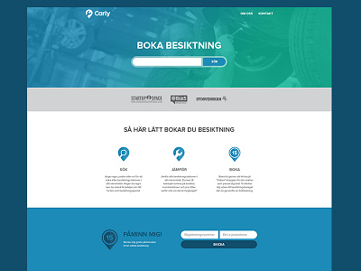 Carly Website branding comparison finder garage identity logo mechanic sweden web design wip