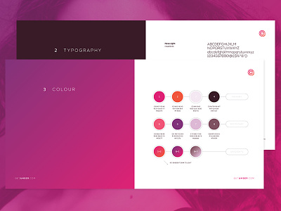 Colour And Type a app beauty branding gradient identity logo startup style guide