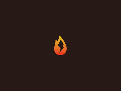 Spark WIP branding electric fire gradient identity lightning logo spark