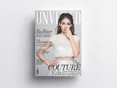 Unveiled Magazine bridal couture editorial fashion magazine model unveiled