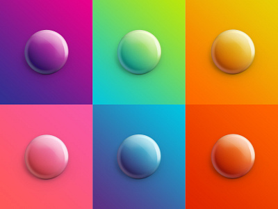 Gradient Button Badges