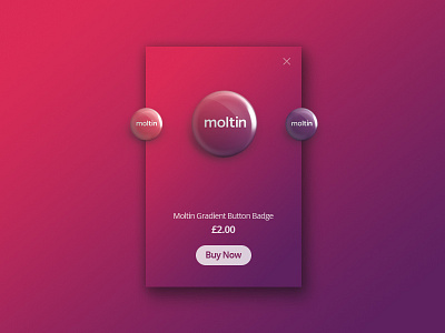 Button Badge Widget button badge ecommerce ui user interface widget