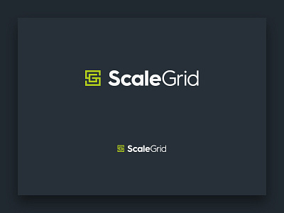 ScaleGrid branding cloud database identity logo monogram