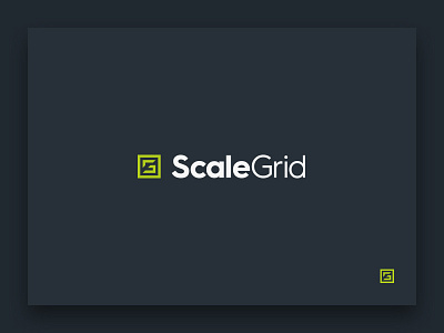 Scalegrid branding cloud database identity logo monogram