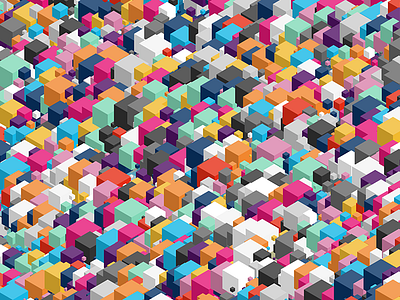 Isometric Experiments cubes experiment illustrator isometric