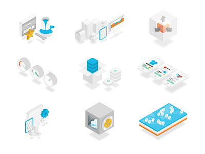 Isometric Illustrations ecommerce icon icongraphy illustration isometric moltin