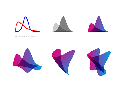 Bayesian Probability branding charts gradient graphs identity logo logo mark probability sales