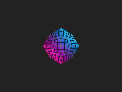 Grid Grad Rad bright geometry gradient grid logo