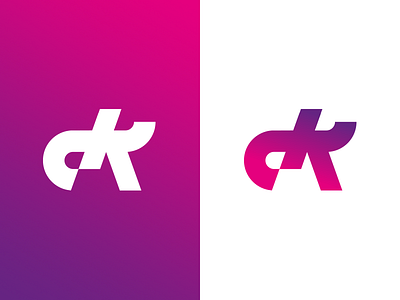dk monogram branding d dk gradient identity k logo logo design monogram