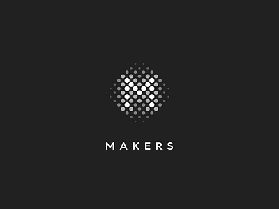 Makers branding concept generative identity logo m