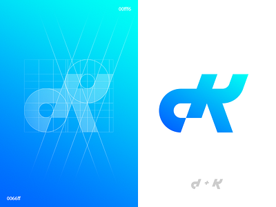 updated identity branding d dk gradient identity k logo logo design monogram