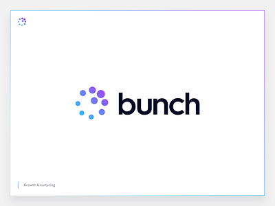 Bunch branding bunch growth identity logo team teamwork