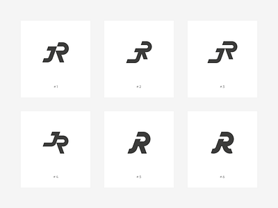 JR Monogram branding identity j jr logo monogram r typography