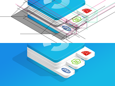 Shadows api colourful ecommerce gradient isometric marketing moltin product shadows web