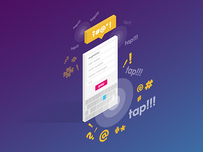 Payment Request API api colourful ecommerce gradient isometric marketing moltin payment product web