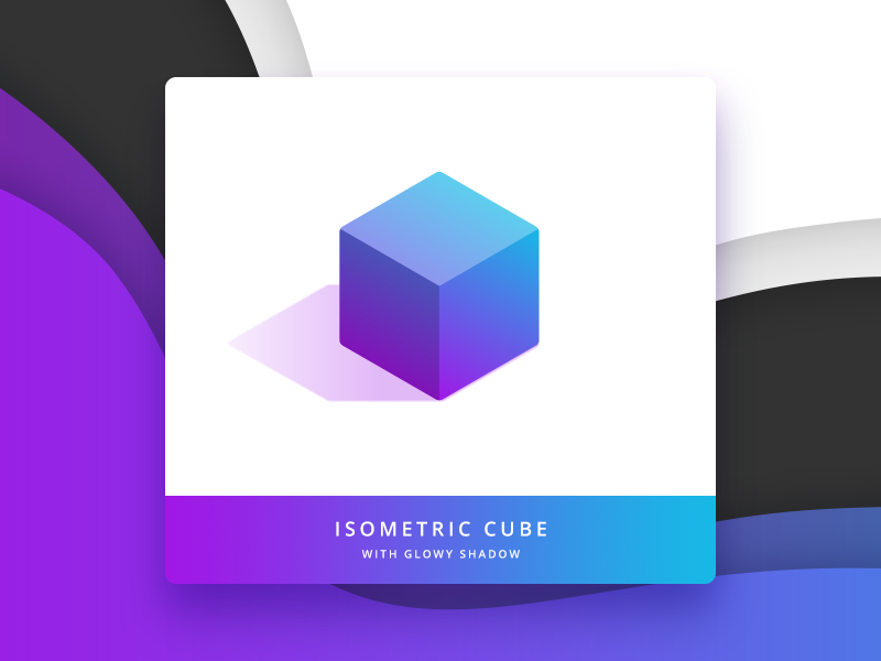 C U B E colourful gradient isometric marketing product api web ecommerce moltin