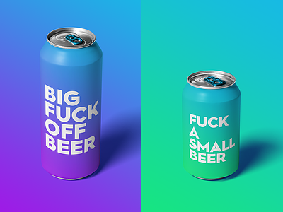 Honest Beer alcohol beer fuck gradient honest packaging swearing