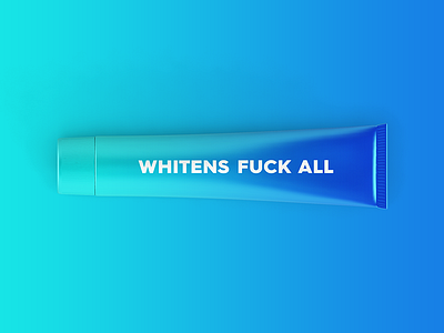 Honest Toothpaste beer fuck gradient honest packaging swearing