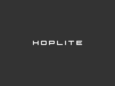 Hoplite athletics branding hoplite identity logo wordmark