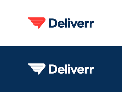 Deliverr branding d deliver fulfillment hermes identity logo movement wing
