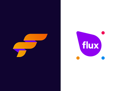 FLUX branding dynamic f flux identity logo media out of home x