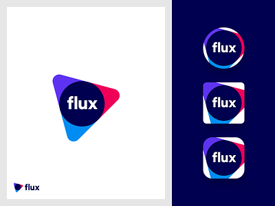 Flux Final branding dynamic flux identity logo media out of home advertising play