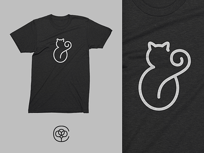 FAT C&T ampersand cat cotton bureau design t shirt tshirt
