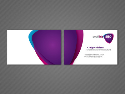 Small Biz SEO Business Card branding business card design gradient gradients graphic design logo pinks purples seo small business stationary ubuntu