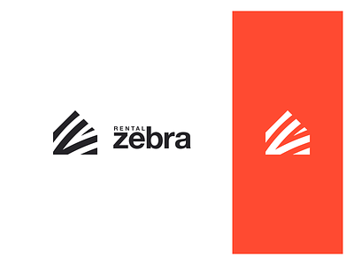 zebra branding icon identity logo mark property real estate rent rental striped zebra