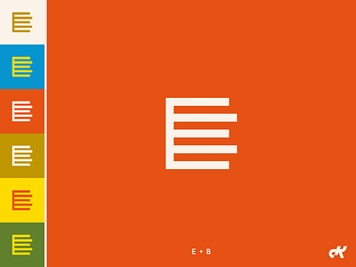 EB Monogram b branding e eb identity logo monogram simple