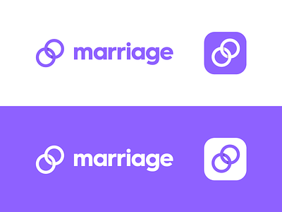 Marriage branding identity logo marriage modern wedding