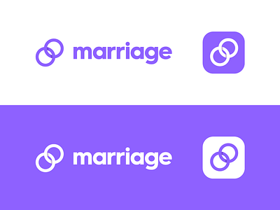 Marriage branding identity logo marriage modern wedding
