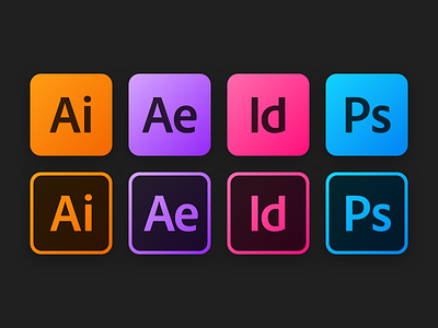 Adobe Icons adobe after affects app icon icon icons illustrator indesign photoshop