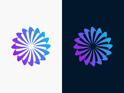 Revolve brand gradient icon identity logo revolve spin