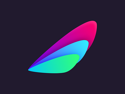Colourful wings branding colourful gradient identity logo wing wings