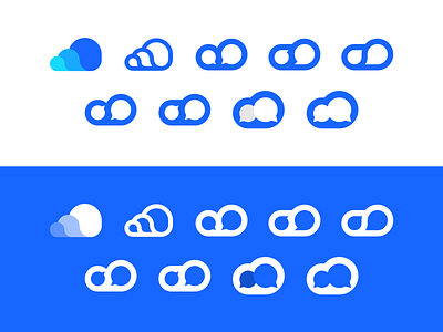 CloudChat branding chat cloud cloudchat clouds identity logo messaging rebound