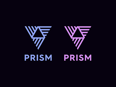 PRISM branding identity logo prism triangle
