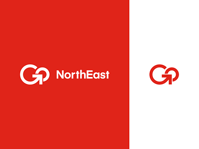 Go North East arrow branding bus go identity journey logo monogram north east transport transportation