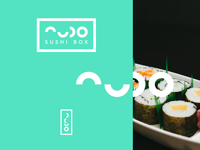 nudo sushi branding fish food identity logo nudo sushi takeaway takeout type system