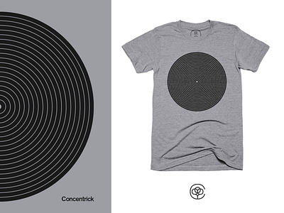 Concentrick apparel apparel design concentric cotton bureau geometric geometry tshirt tshirt design