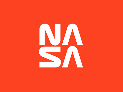 NASA Revision branding identity logo nasa space type