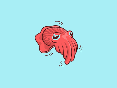 Zoidfish animal cute cuttlefish dribbbleweeklywarmup fish icon illustration sealife vector