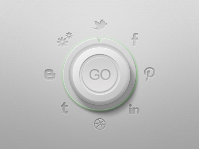 Socializer button knob social socialise socializer spinner switch ui