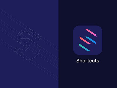 Refined Shortcuts Icon app icon apple branding gradient icon icon design iconography ios logo s shortcuts
